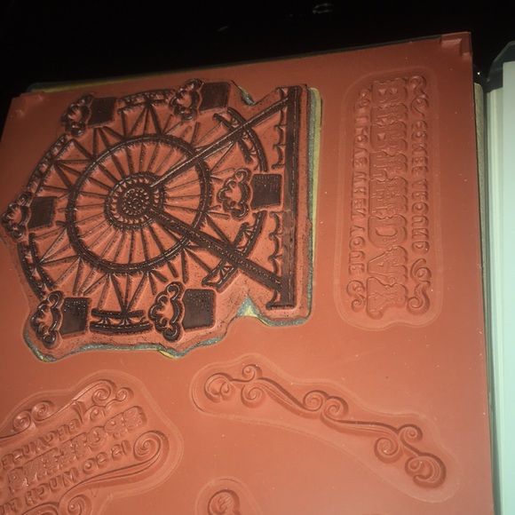 Stampin’Up Carousel Birthday:unmounted wood blocks - used - box has some damage. - Picture 7 of 11